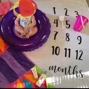 Monthly milestone blanket/sheet